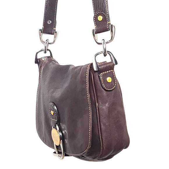 TED BAKER Brown Soft Grain Leather Crossbody Bag - Picture 6 of 10